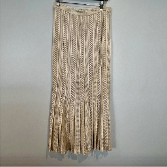 Damianou VINTAGE Metallic Champagne Maxi 2pc Dress | Size S | MSRP was $900 - Picture 5 of 11
